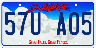 SD license plate 57UA05