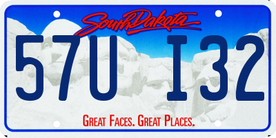 SD license plate 57UI32