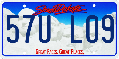 SD license plate 57UL09