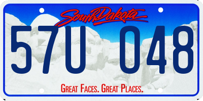 SD license plate 57UO48