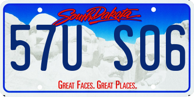 SD license plate 57US06