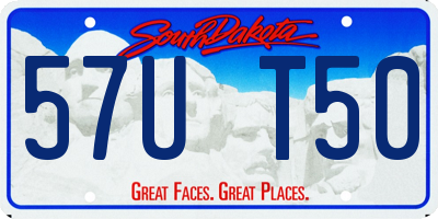 SD license plate 57UT50