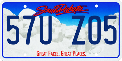 SD license plate 57UZ05
