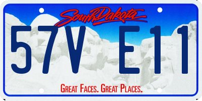 SD license plate 57VE11