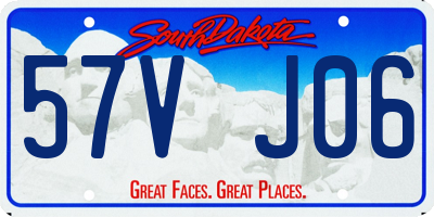 SD license plate 57VJ06