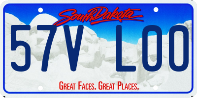 SD license plate 57VL00