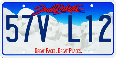 SD license plate 57VL12