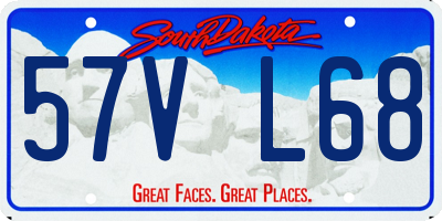 SD license plate 57VL68