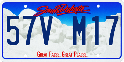 SD license plate 57VM17