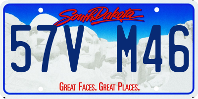 SD license plate 57VM46