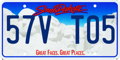 SD license plate 57VT05