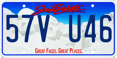 SD license plate 57VU46