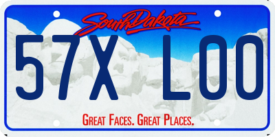 SD license plate 57XL00