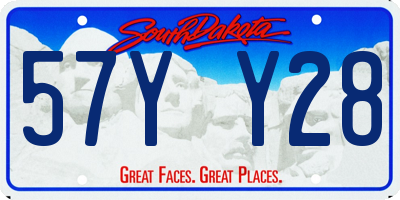 SD license plate 57YY28