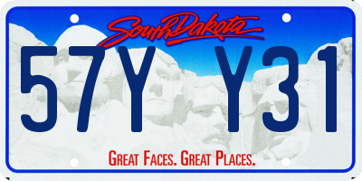 SD license plate 57YY31