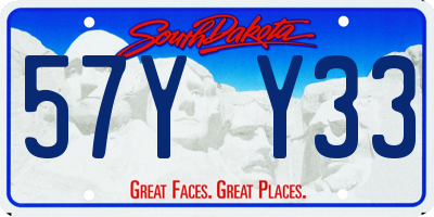 SD license plate 57YY33