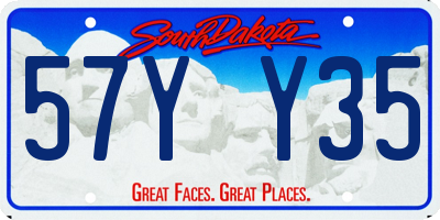 SD license plate 57YY35