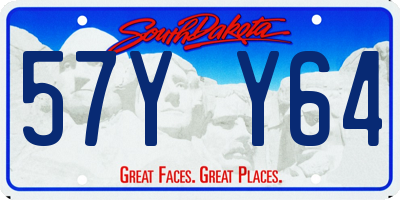 SD license plate 57YY64