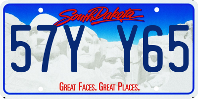 SD license plate 57YY65