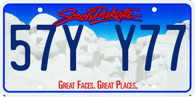 SD license plate 57YY77