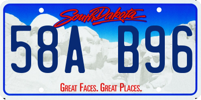 SD license plate 58AB96