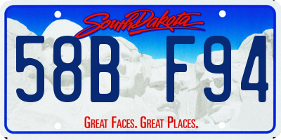SD license plate 58BF94