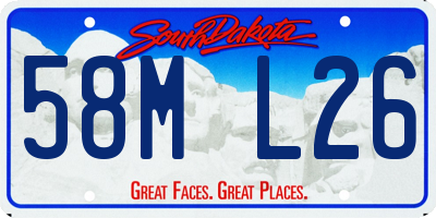 SD license plate 58ML26