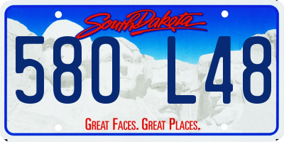 SD license plate 58OL48