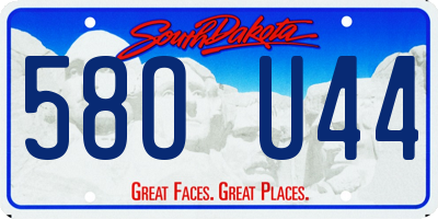 SD license plate 58OU44
