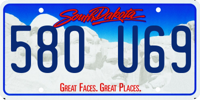 SD license plate 58OU69