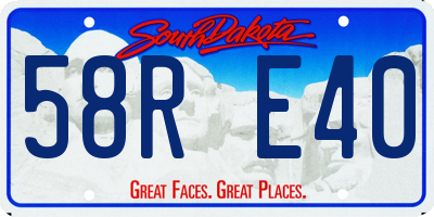 SD license plate 58RE40