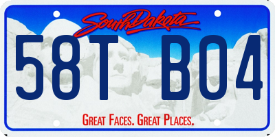 SD license plate 58TB04