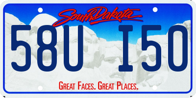 SD license plate 58UI50