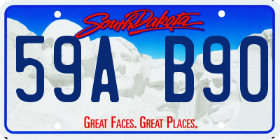 SD license plate 59AB90