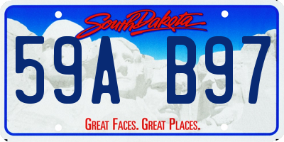 SD license plate 59AB97