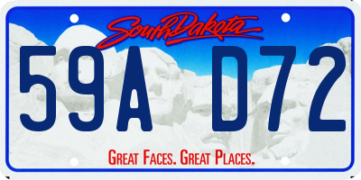 SD license plate 59AD72