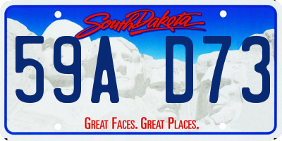 SD license plate 59AD73