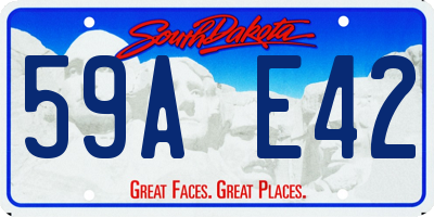 SD license plate 59AE42