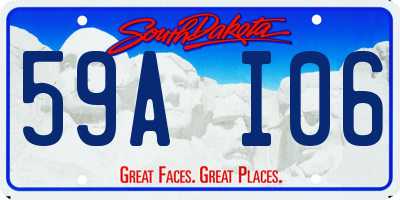 SD license plate 59AI06