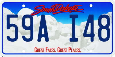 SD license plate 59AI48