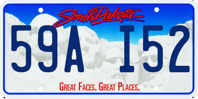 SD license plate 59AI52
