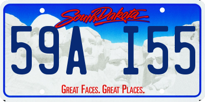 SD license plate 59AI55