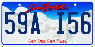 SD license plate 59AI56