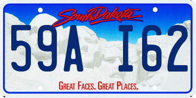 SD license plate 59AI62