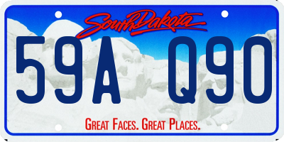 SD license plate 59AQ90
