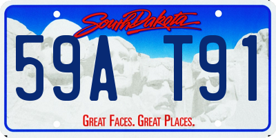 SD license plate 59AT91