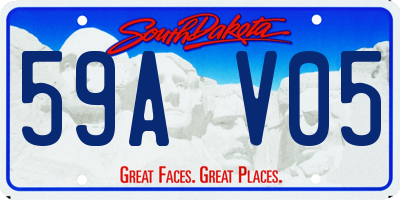 SD license plate 59AV05