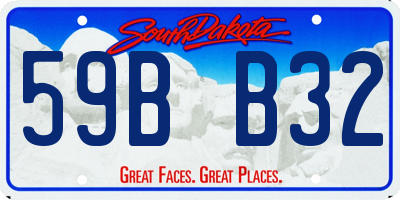SD license plate 59BB32