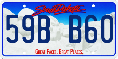 SD license plate 59BB60
