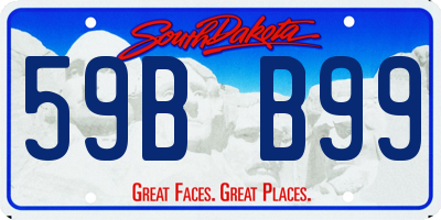 SD license plate 59BB99